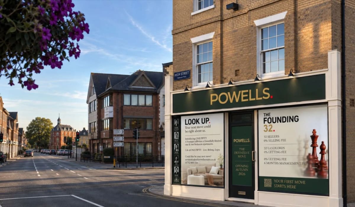 New Estate Agency Powells Unveils Sevenoaks High Street Shopfront Ahead of Autumn 2026 Opening
