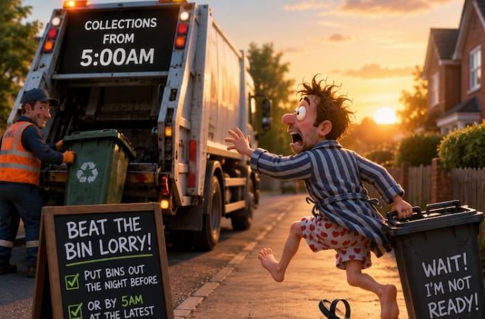 Put your bins out the night before as councils bring forward collections during the heatwave