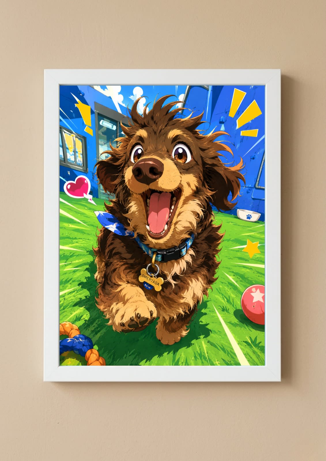 Animation style custom pet portrait South Africa