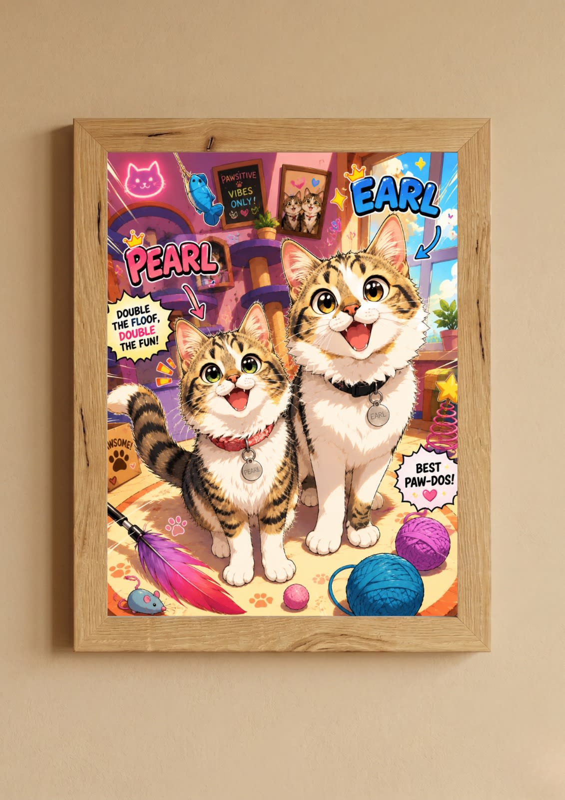 Animation style custom pet portrait South Africa