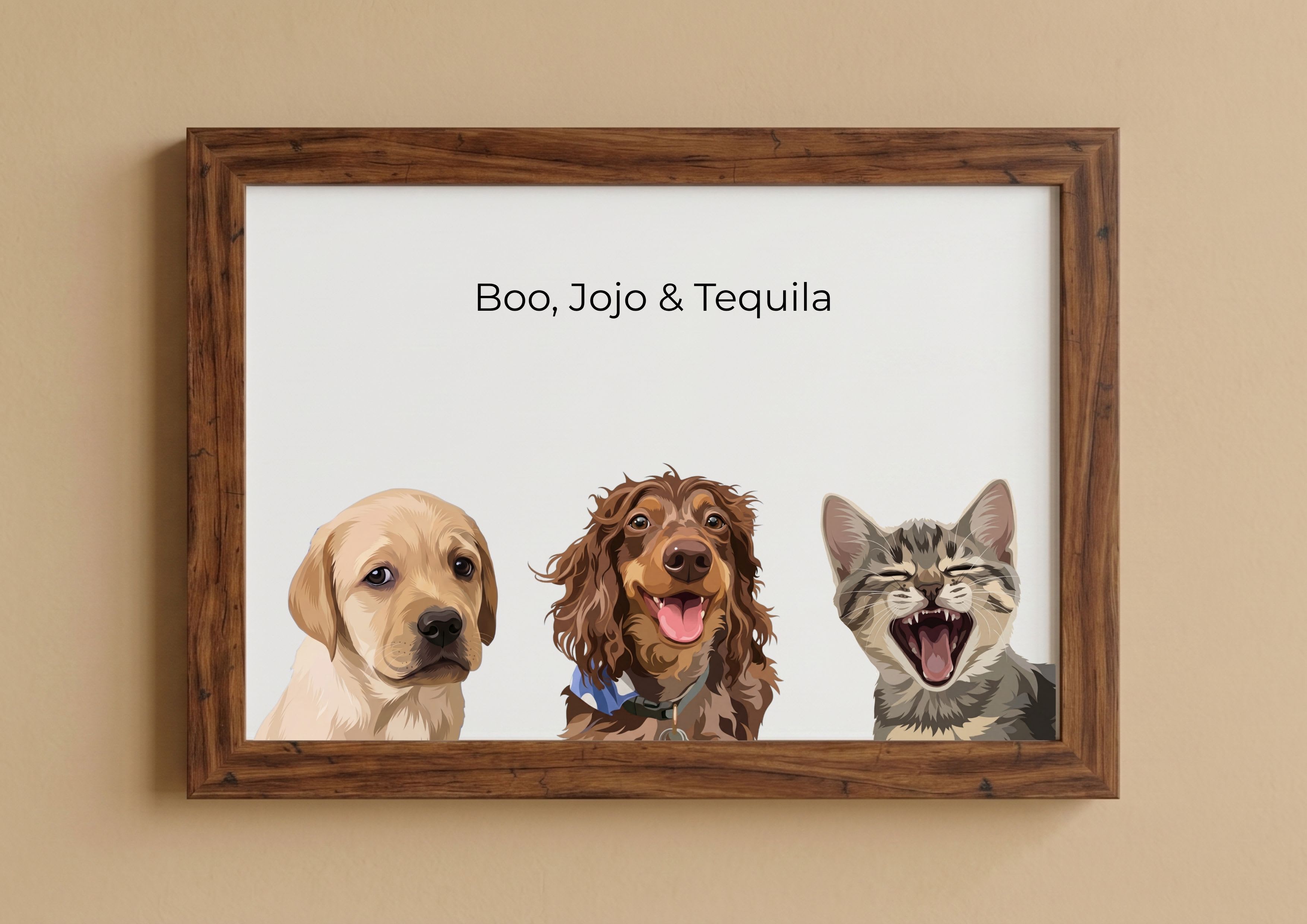 3 pet portrait