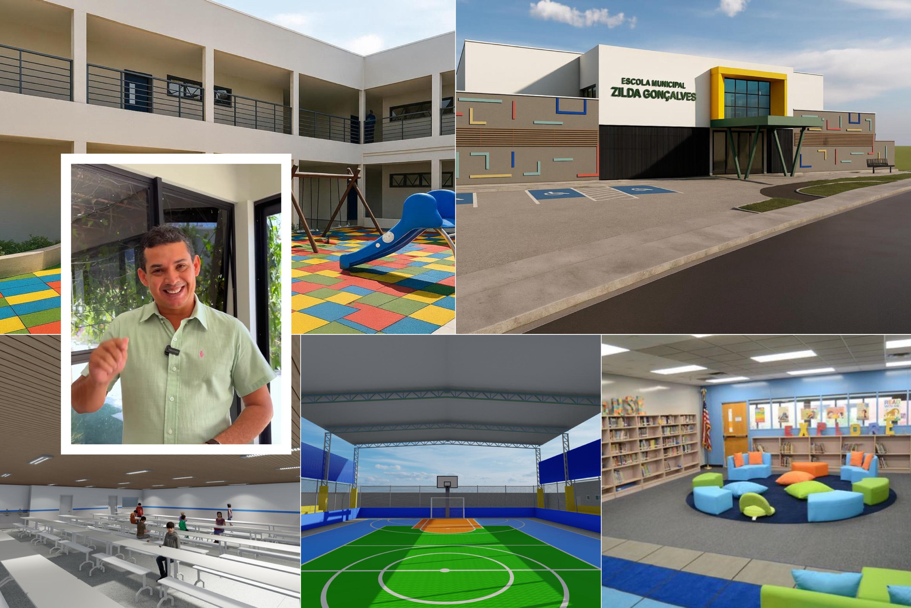 Prefeito João Arilson anuncia construção da Nova Escola Zilda Gonçalves
