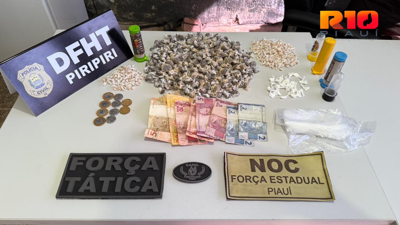 Polícia Civil de Piripiri prende suspeitos de homicídio e apreende drogas