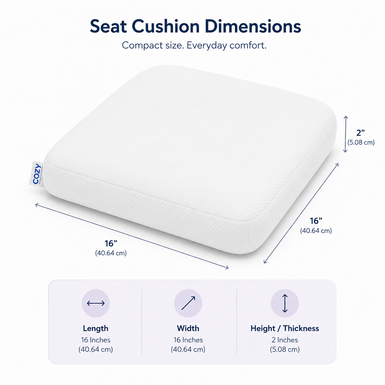 Latex Seat Cushion — latex mattress in Bangalore by CozyFoam