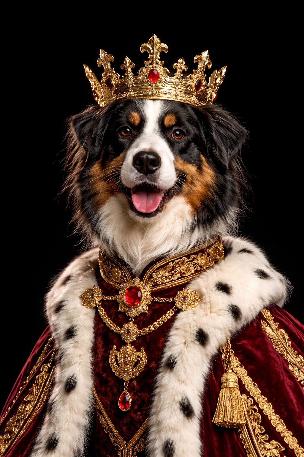 Royal dog portrait