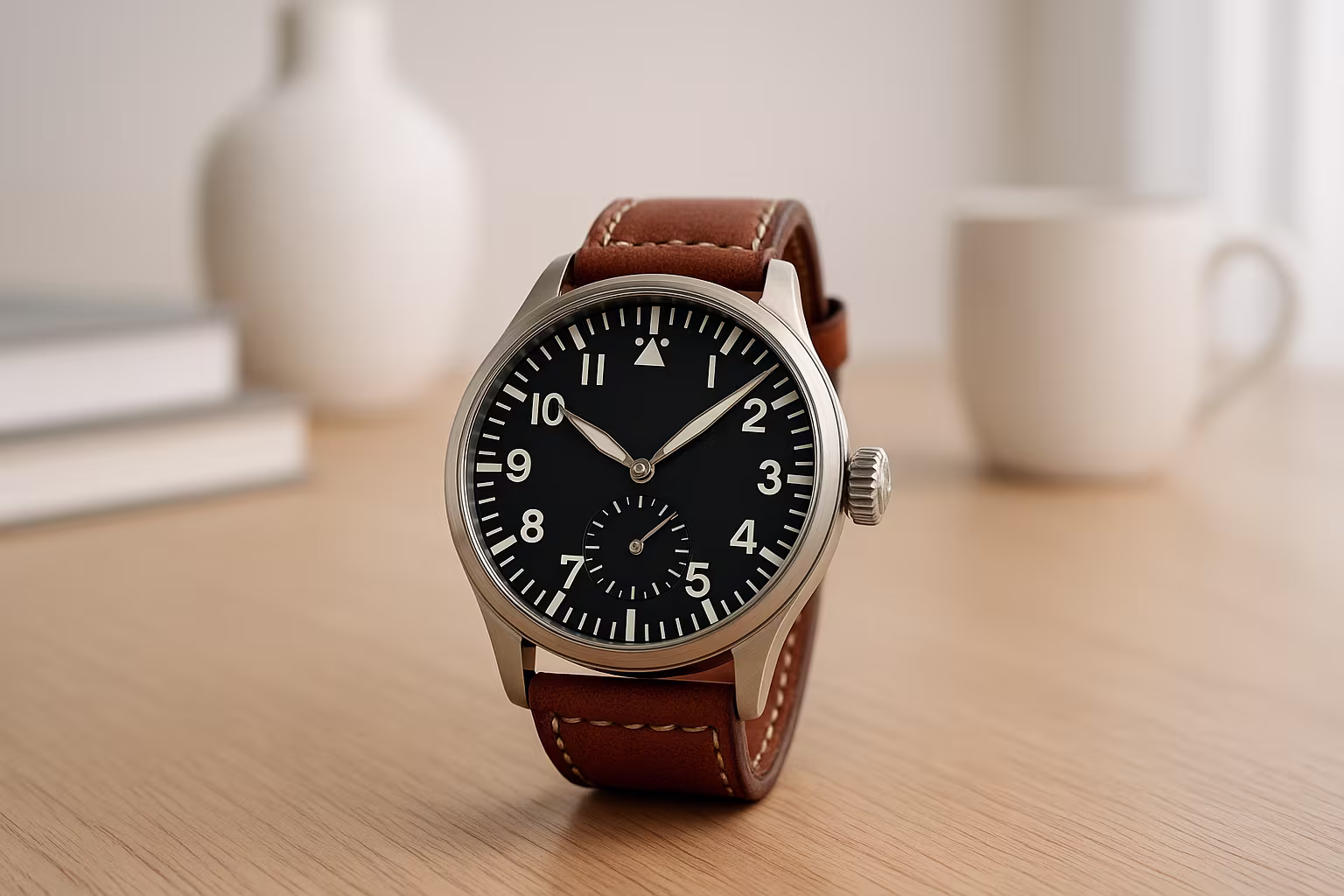 Image de catégorie montrant des montres de pilote dans une ambiance lifestyle réaliste.