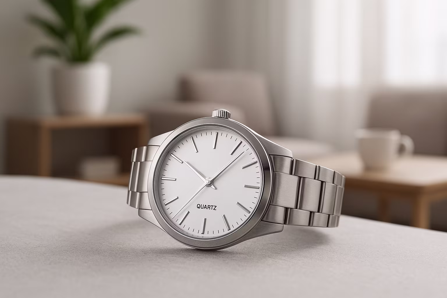 Image de catégorie montrant des montres à quartz dans une ambiance lifestyle réaliste.