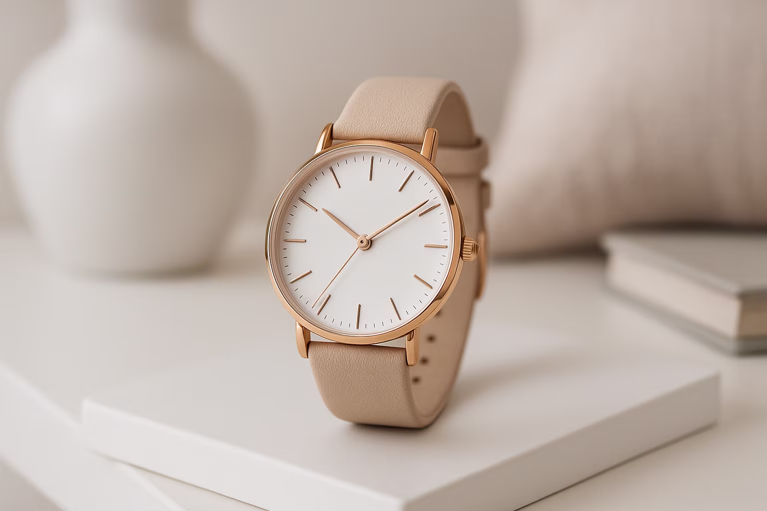 Image de catégorie montrant des montres pour femme dans une ambiance lifestyle réaliste.