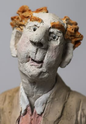 Œuvre de barbotine ciselet nom d'artiste raymonde naves — sculptrice