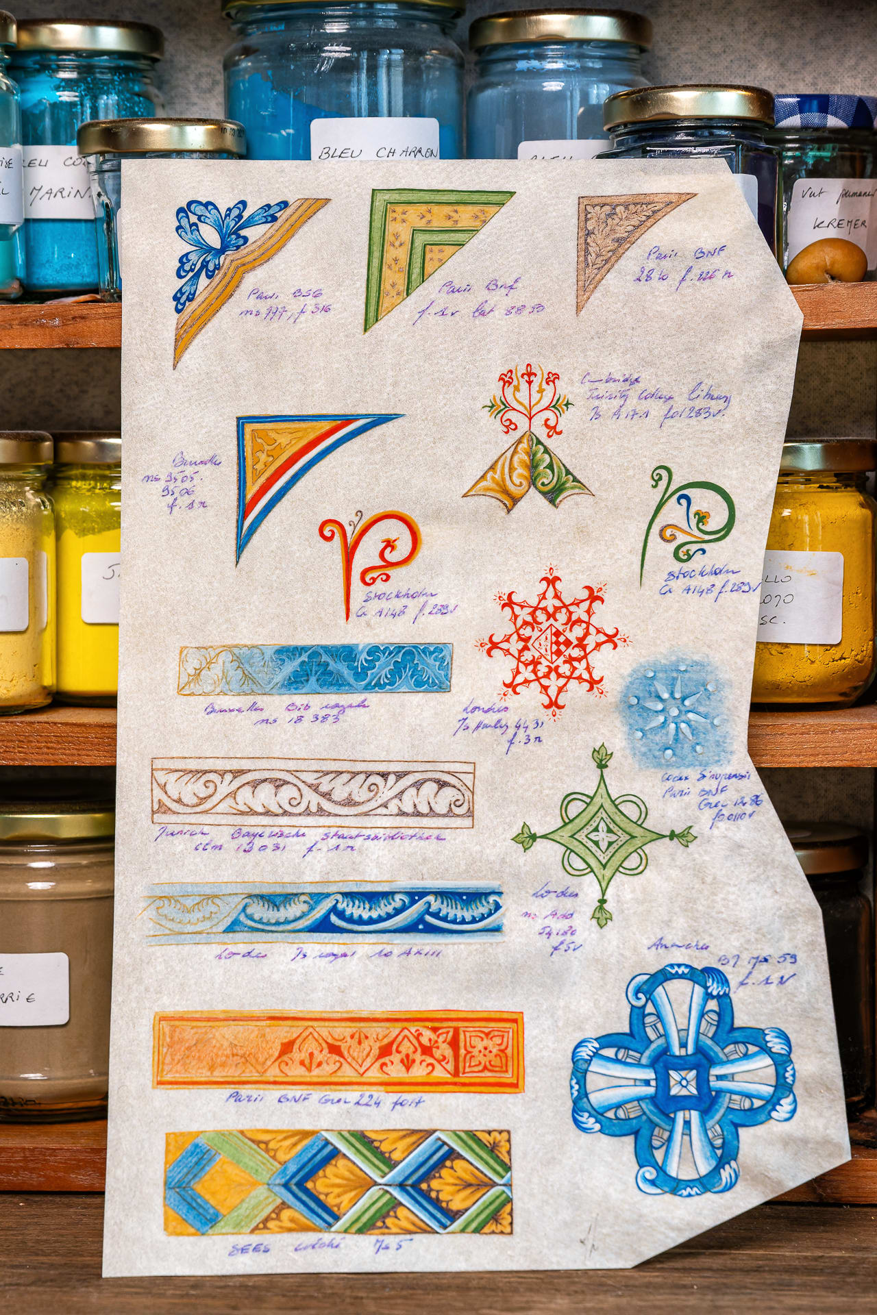 Œuvre de Magdeleine Leroux — enlumineur et calligraphe