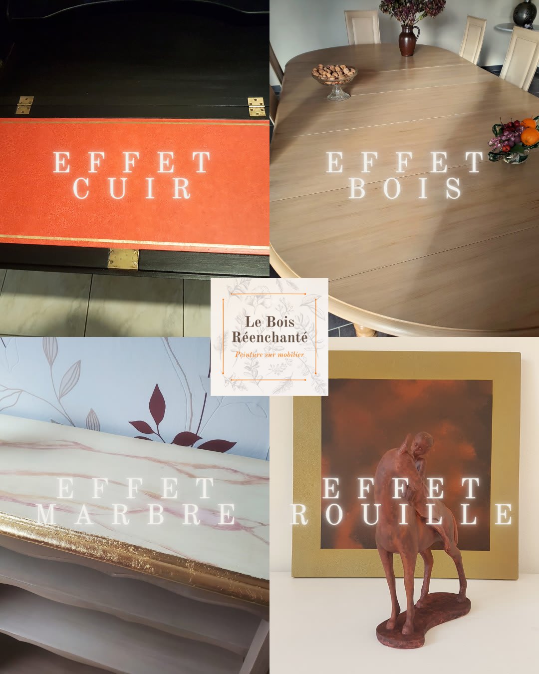 Œuvre de FLORENCE LOUC — peintre sur mobilier
