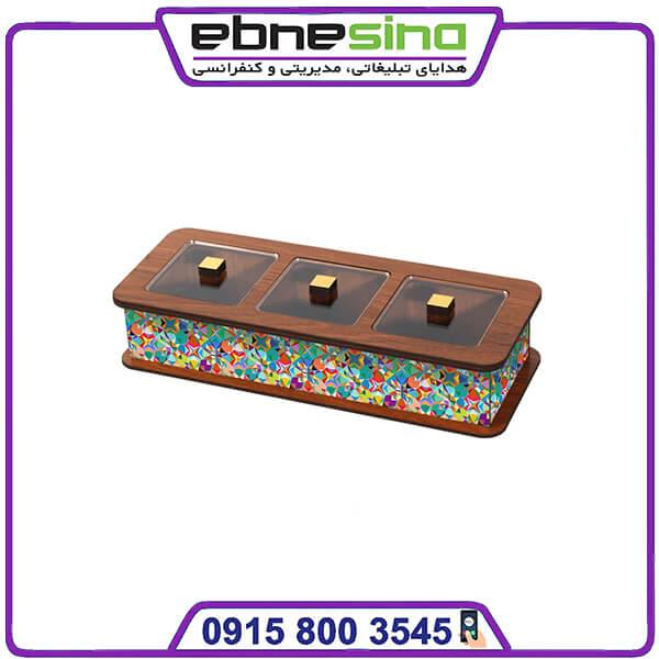 3 خونه چوبی اقتصادی جعبه پذیرایی چوبی 3 خانه انتخاب