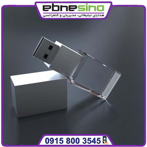 2فلش مکعب فلش مموری کریستالی شیشه ای مکعب