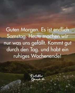 guten morgen samstag whatsapp