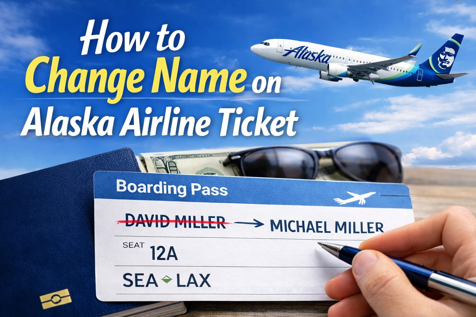How to Change Name on Alaska Airline Ticket