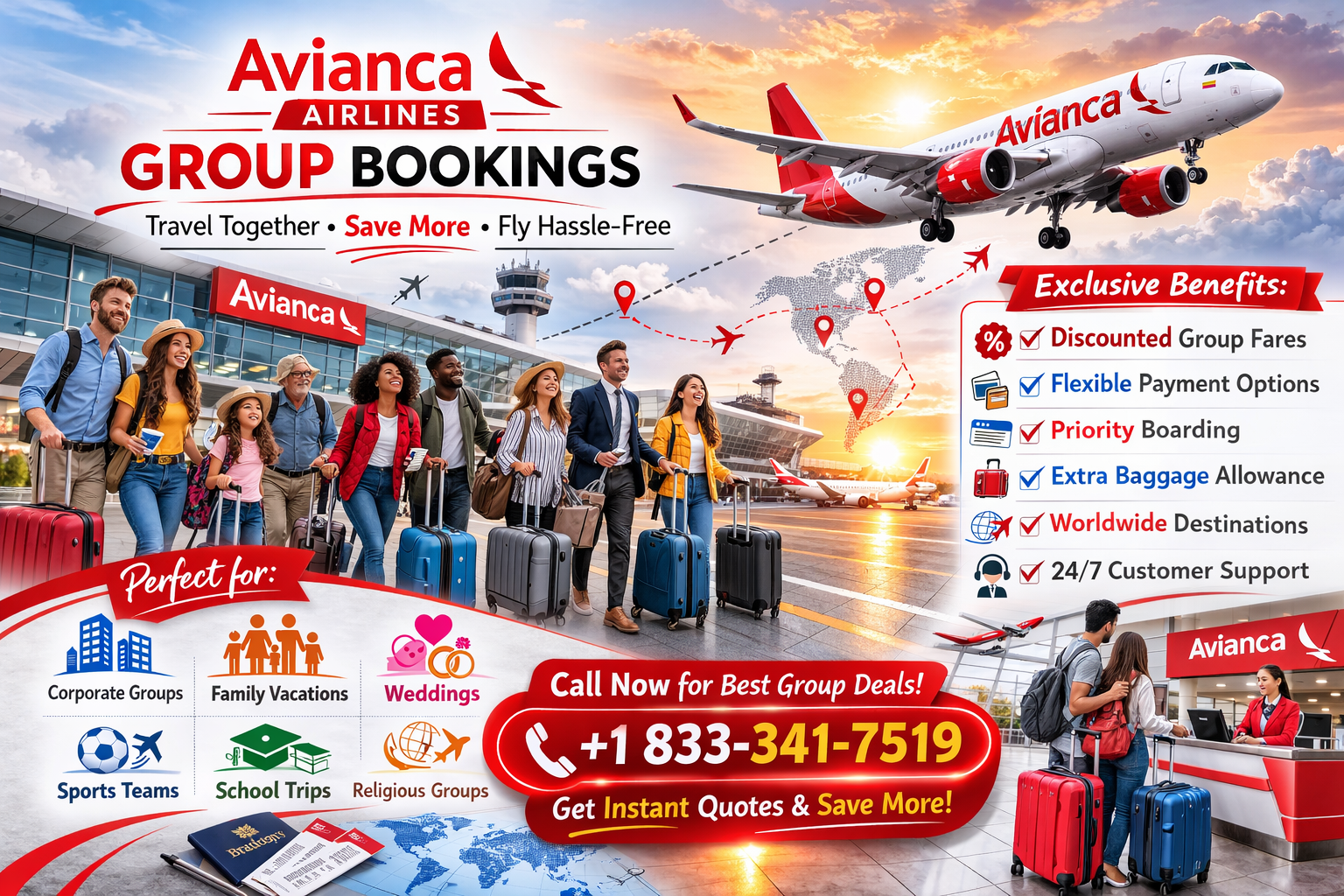 Avianca Airlines Group Booking Made Easy with Avpholidays.com