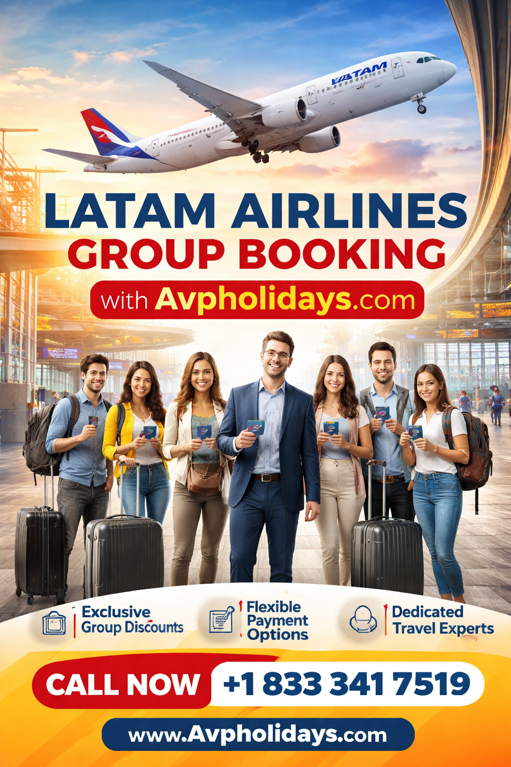 LATAM Airlines Group Booking Made Easy with Avpholidays.com – Save Time for Group Travel