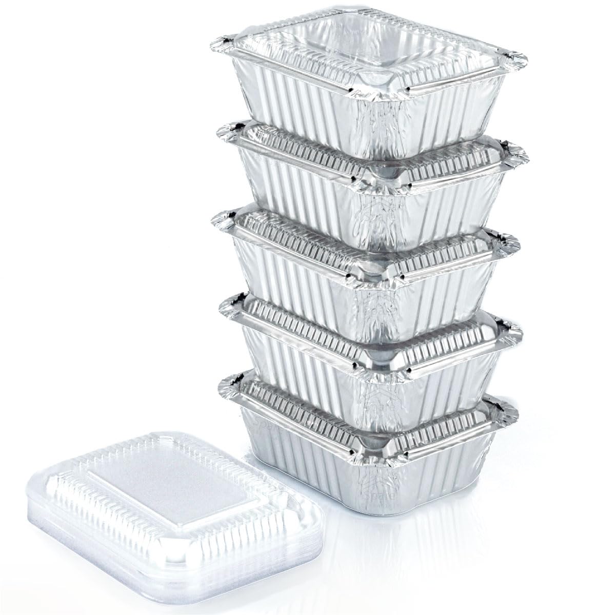 Aluminium Foil Containers + Lids 5pcs No. 10 (MFC11)