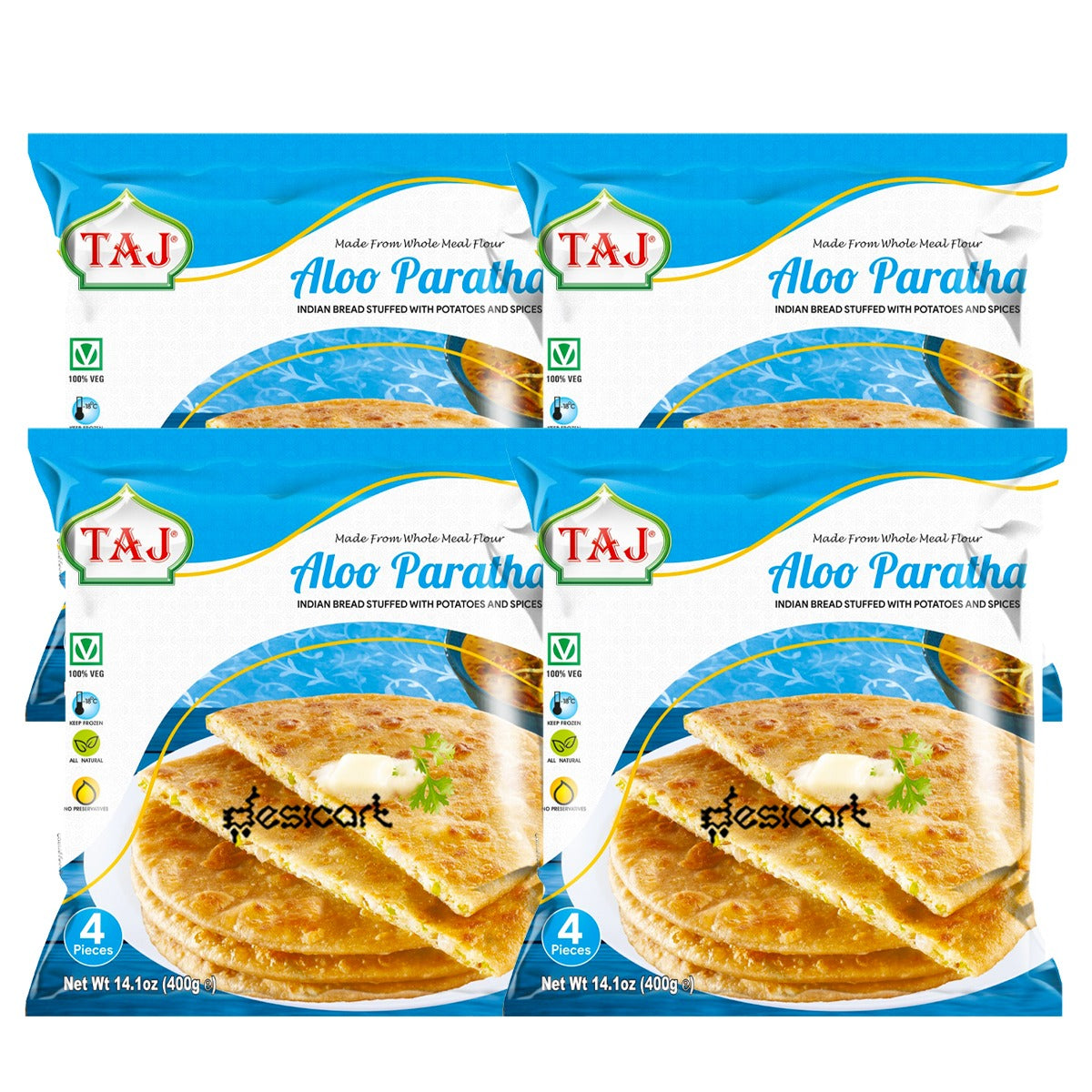 Taj Aloo Paratha 4Pcs (Pack of 4) 400g