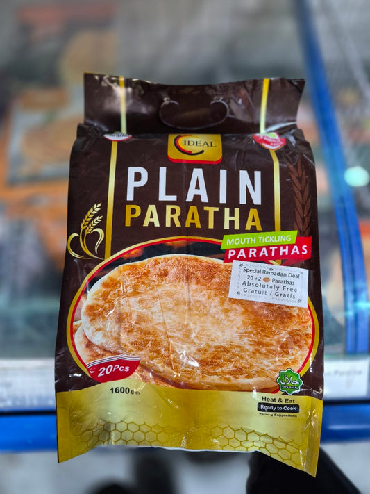 Crown Farms Plain Paratha Family Pack 20Pcs 1.6kg (Pack of 2)