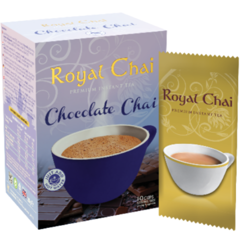 Royal Chai Chocolate Chai - Instant Chocolate Chai Mix | 10 Cups