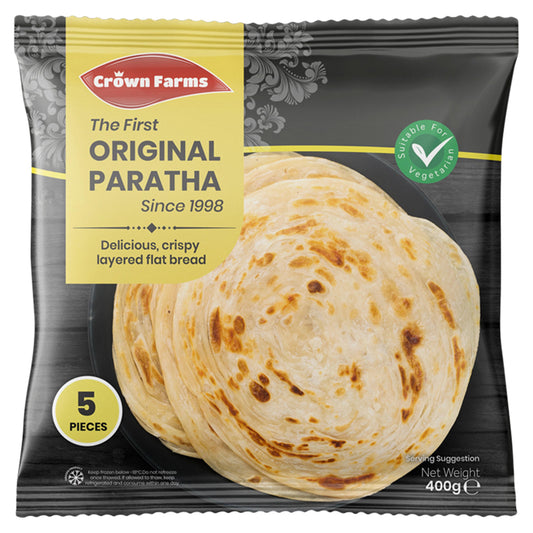 Crown Farms Plain Paratha Family Pack 20Pcs 1.6kg