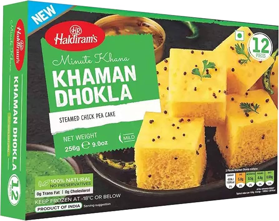 Haldiram's Khaman Dhokla 256g � Steamed Chickpea Cake