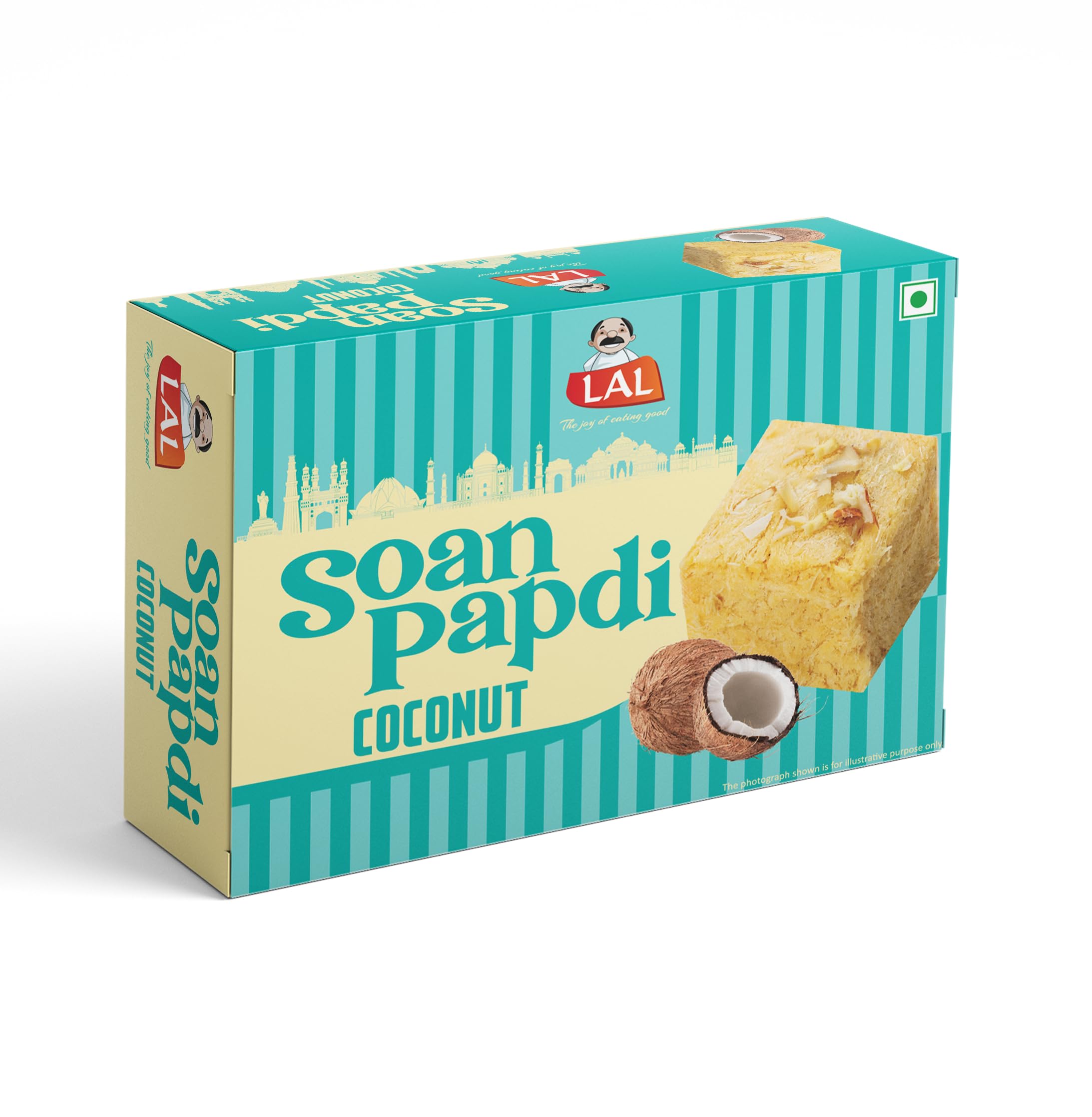 A2B Soan Papdi 250g + Free Rakhi - Soft Flaky Sweet For Festive Gifting Joy