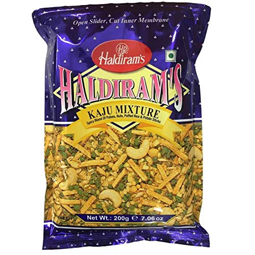 Haldiram's Kaju Mixture 200g - Spicy Crunchy Snack Mix For Munching