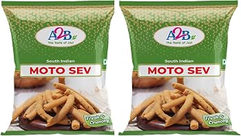 A2B Moto Sev 200g - Thick Crunchy Noodles With Spicy South Indian Kick