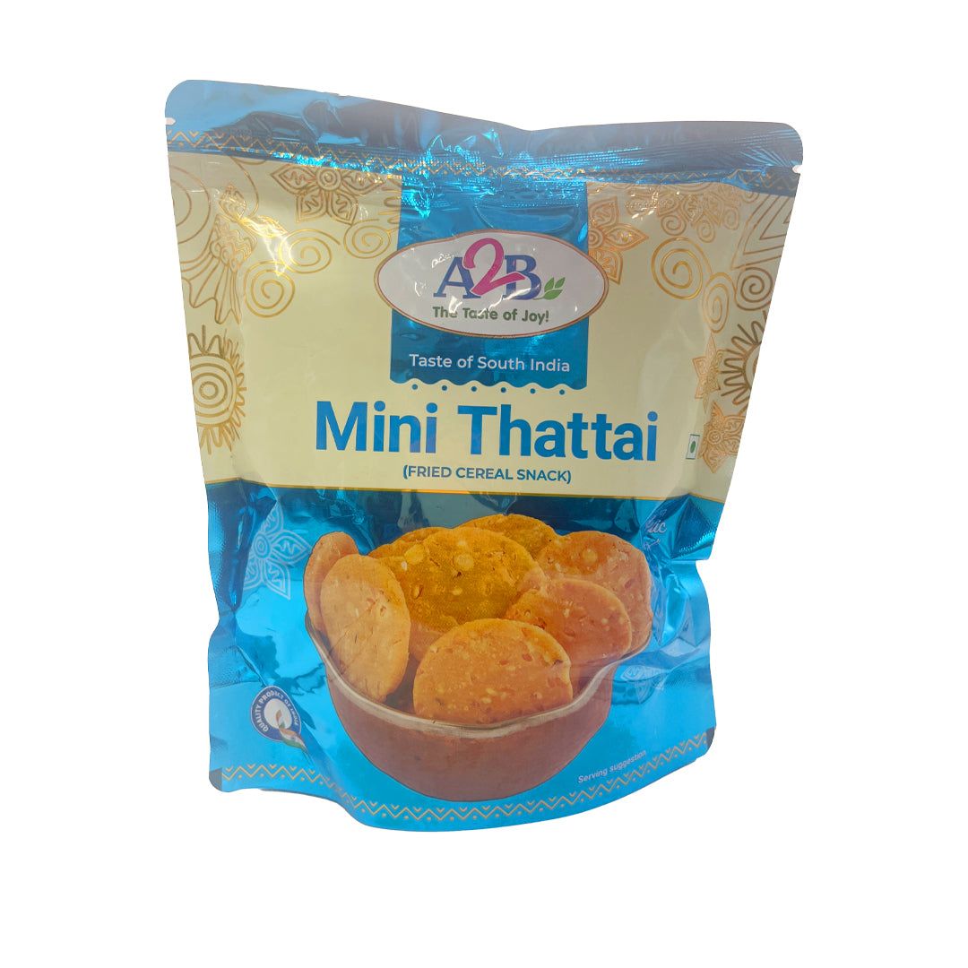 A2B Mini Thattai 200g - Bite Sized Crispy Discs For Easy Munching