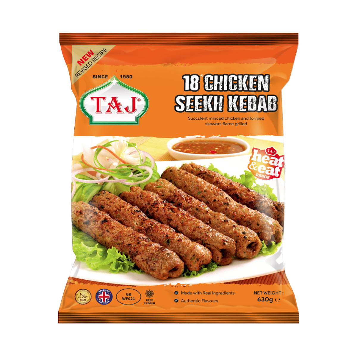 Taj 18 Chicken Seekh Kebab 630g