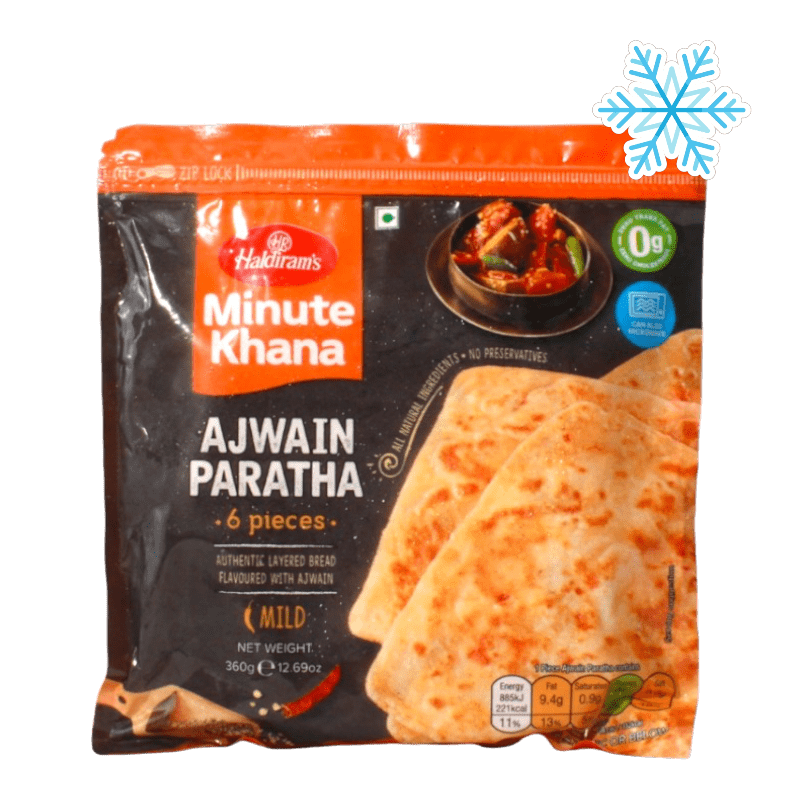 Haldiram's Ajwain Paratha 360g � Authentic Layered Bread Flavoured with Ajwain