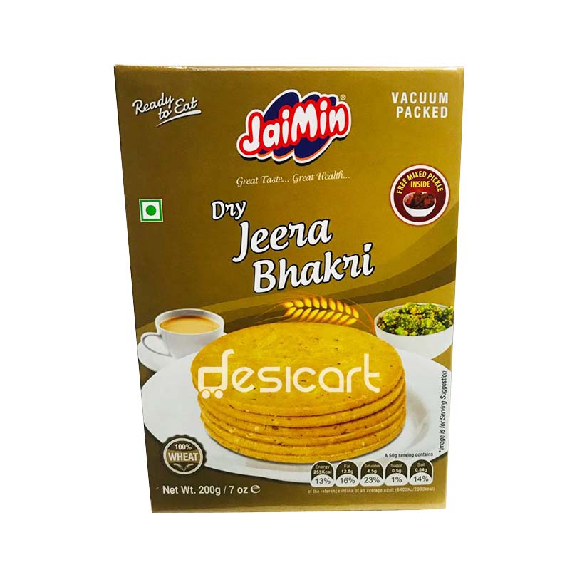 Jaimin Dry Jeera Bhakri 200g - Aromatic & Traditionally Delicious