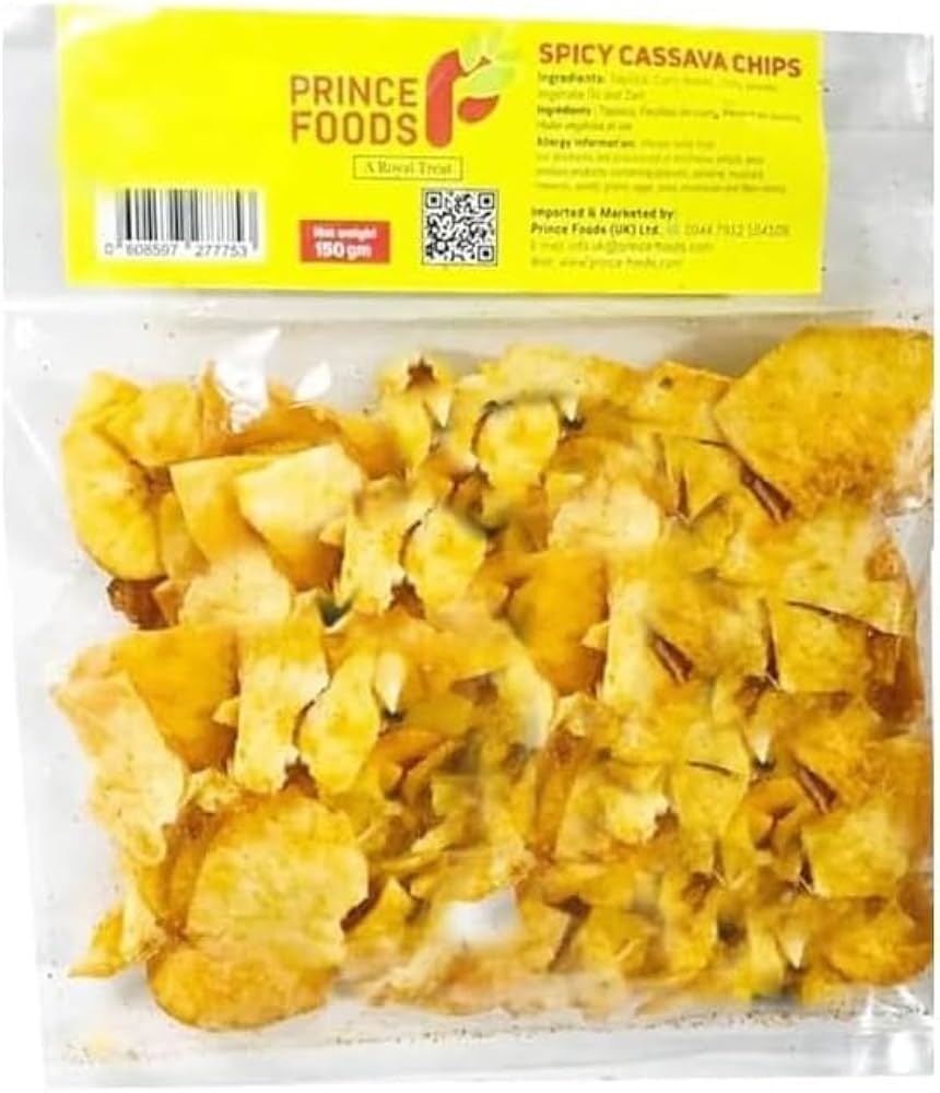 Prince Foods Spicy Cassava Chips (Round) 150g Buy1/Get1 Free