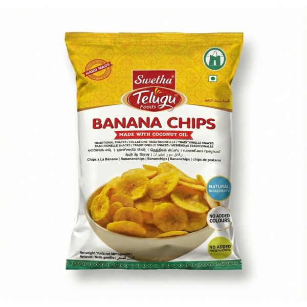 Telugu Foods Banana Chips 100g