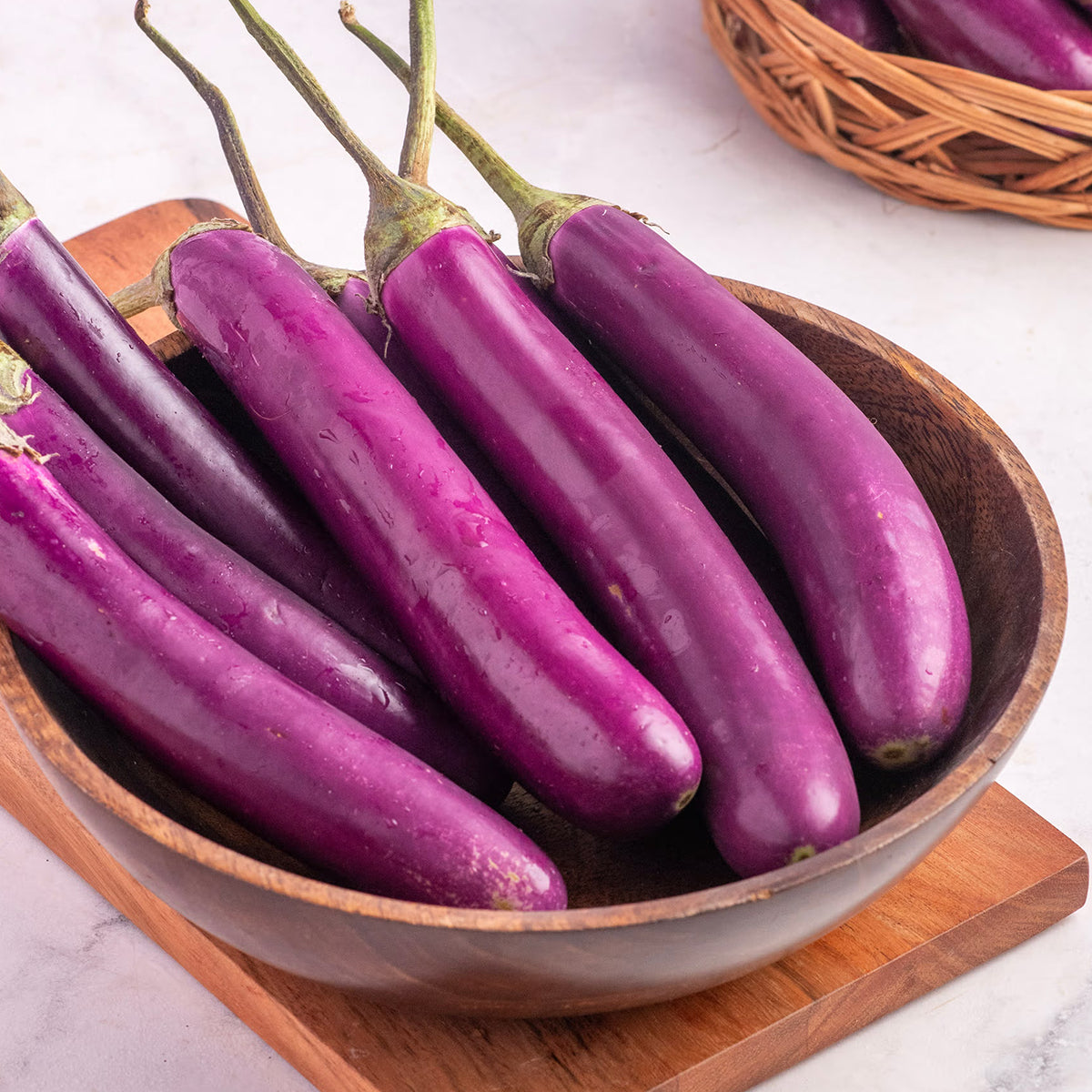 Brinjal (Long Kenya Ravaya) 500g (Approx)