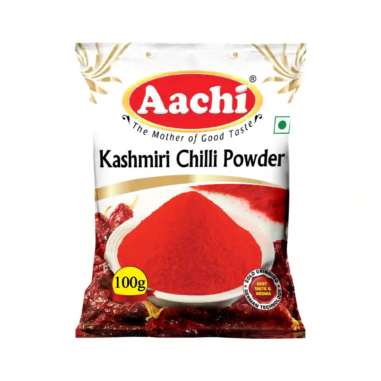 Aachi Kashmiri Chilli Whole 100g - Mild & Flavorful Spice