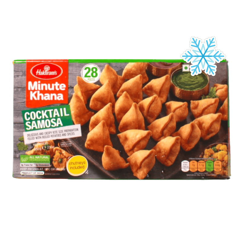 Haldiram's Cocktail Samosa 650g (Pack of 2) - Crispy snack bites