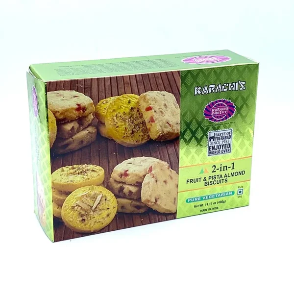 Karachi 2-in-1 Fruit & Pista Almond Biscuits 400g