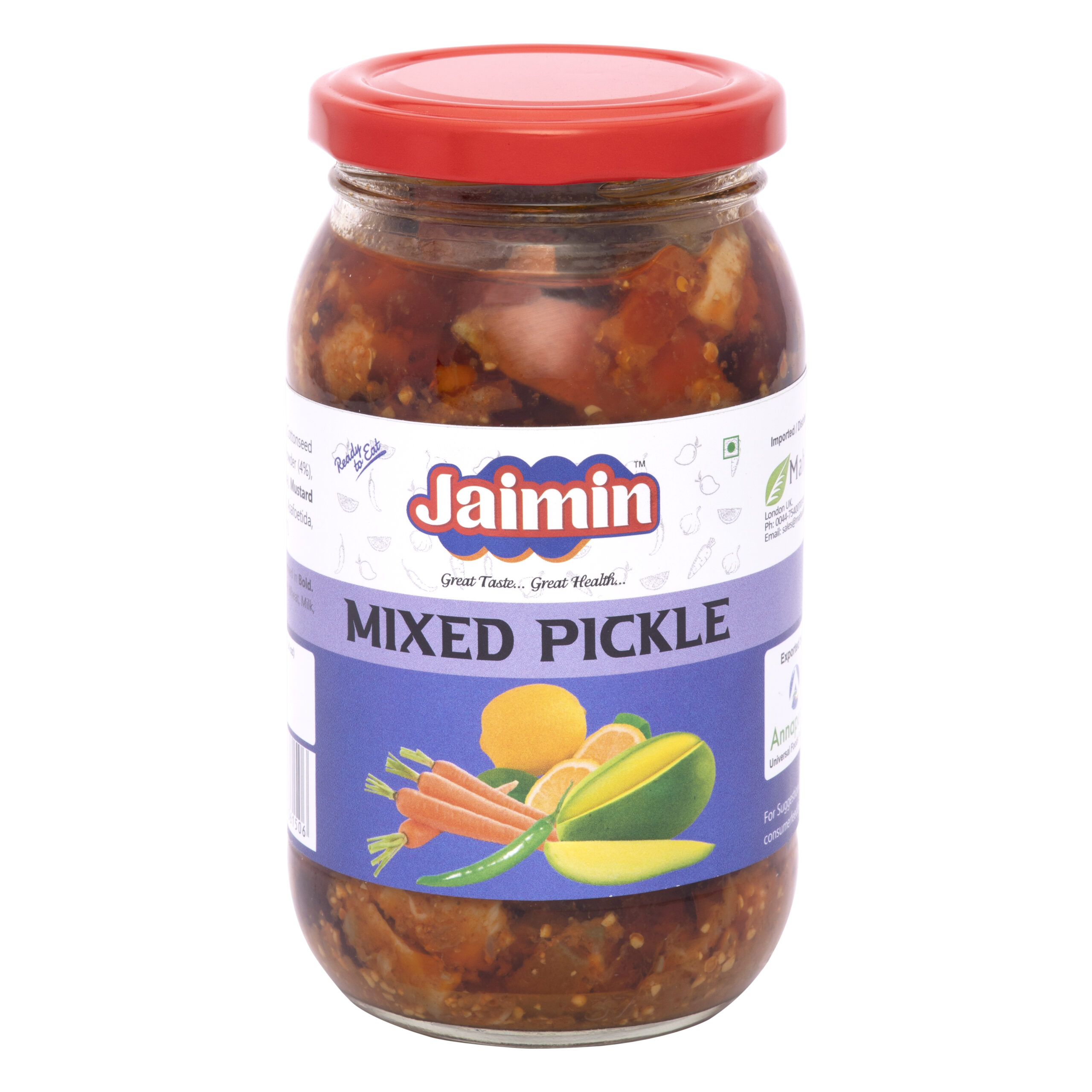 Jaimin Mixed Pickle 400g � Spicy Mixed Vegetable Achar