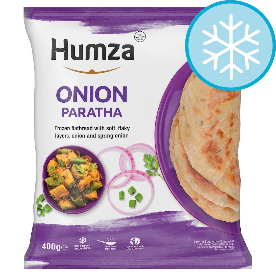 Humza Onion Paratha 400g - Flavorful Layered Bread