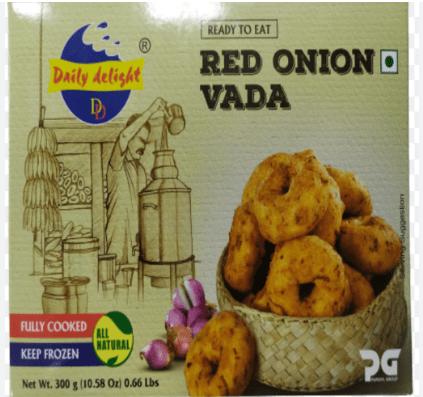 Daily Delight Red Onion Vada 300g - Crispy & Flavorful Bites