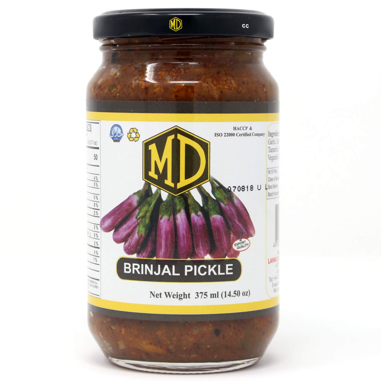 MD Brinjal Pickle 375g