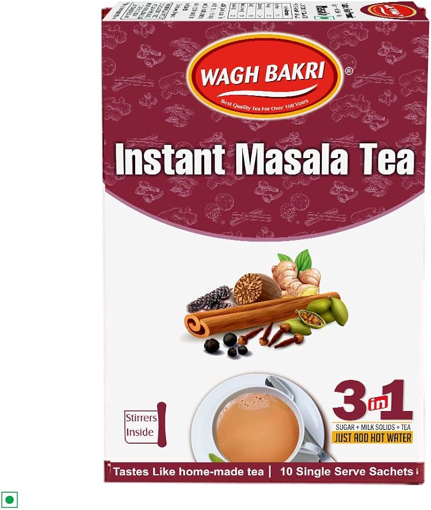 Wagh Bakri (3 In 1) Instant Tea Premix (Masala) 140g