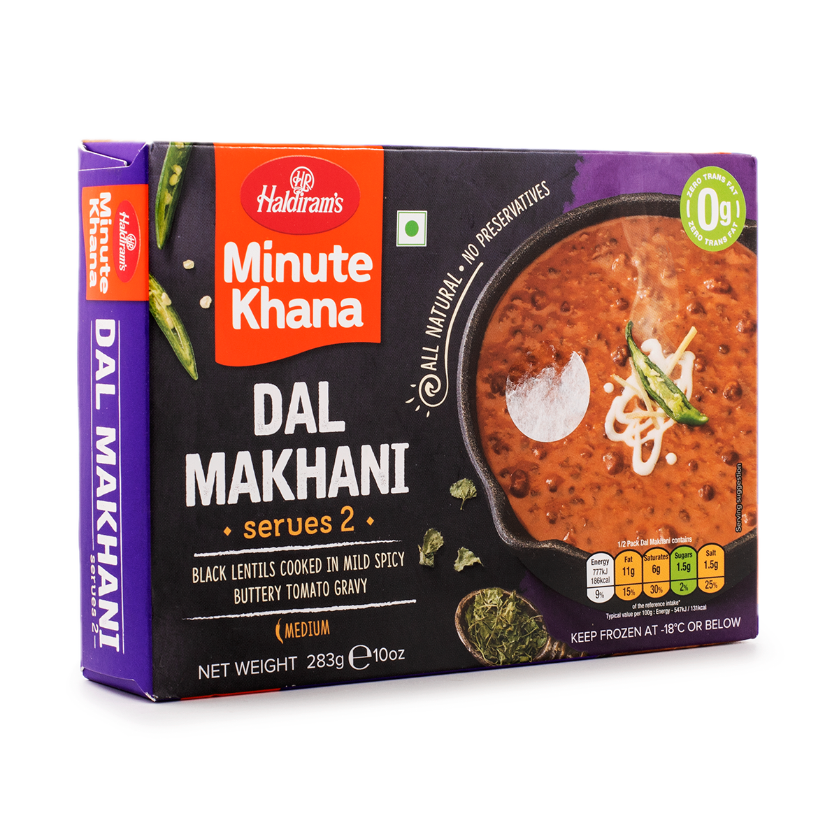 Haldiram's Dal Makhani Frozen 283g