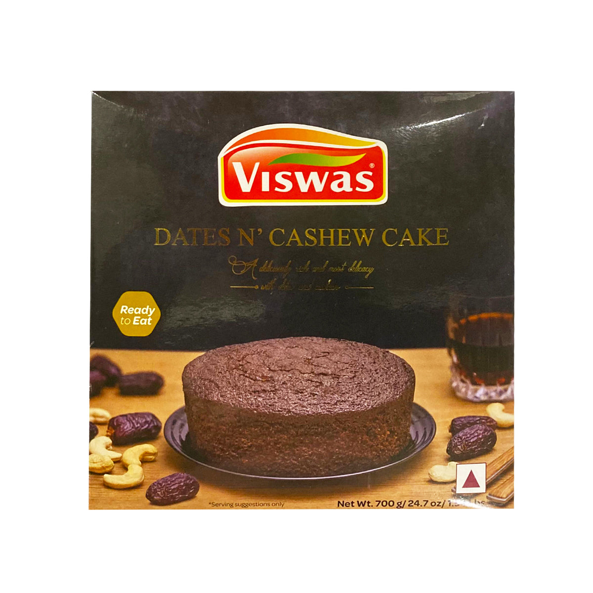 Viswas Dates and Cashew Cake 700g - Rich Nutty Dessert