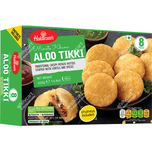 Haldiram's Aloo Tikki 420g (8Pcs) (PACK OF 2)
