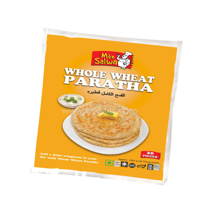 Mon Salwa Whole Wheat Paratha 20pcs 1kg