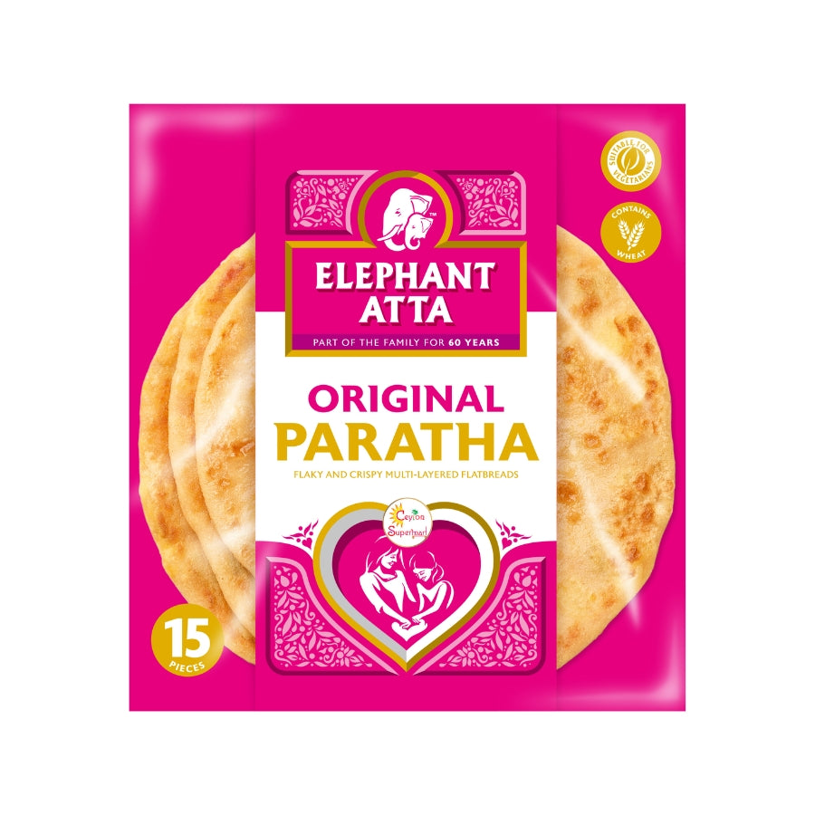 Elephant Atta Original Paratha 1.2kg - Quick Cook Parathas